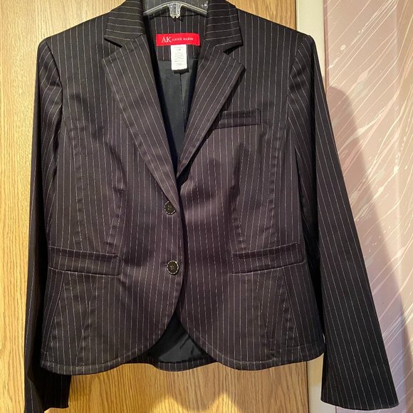 Anne Klein Black Pinstripe Blazer - Picture 5 of 6